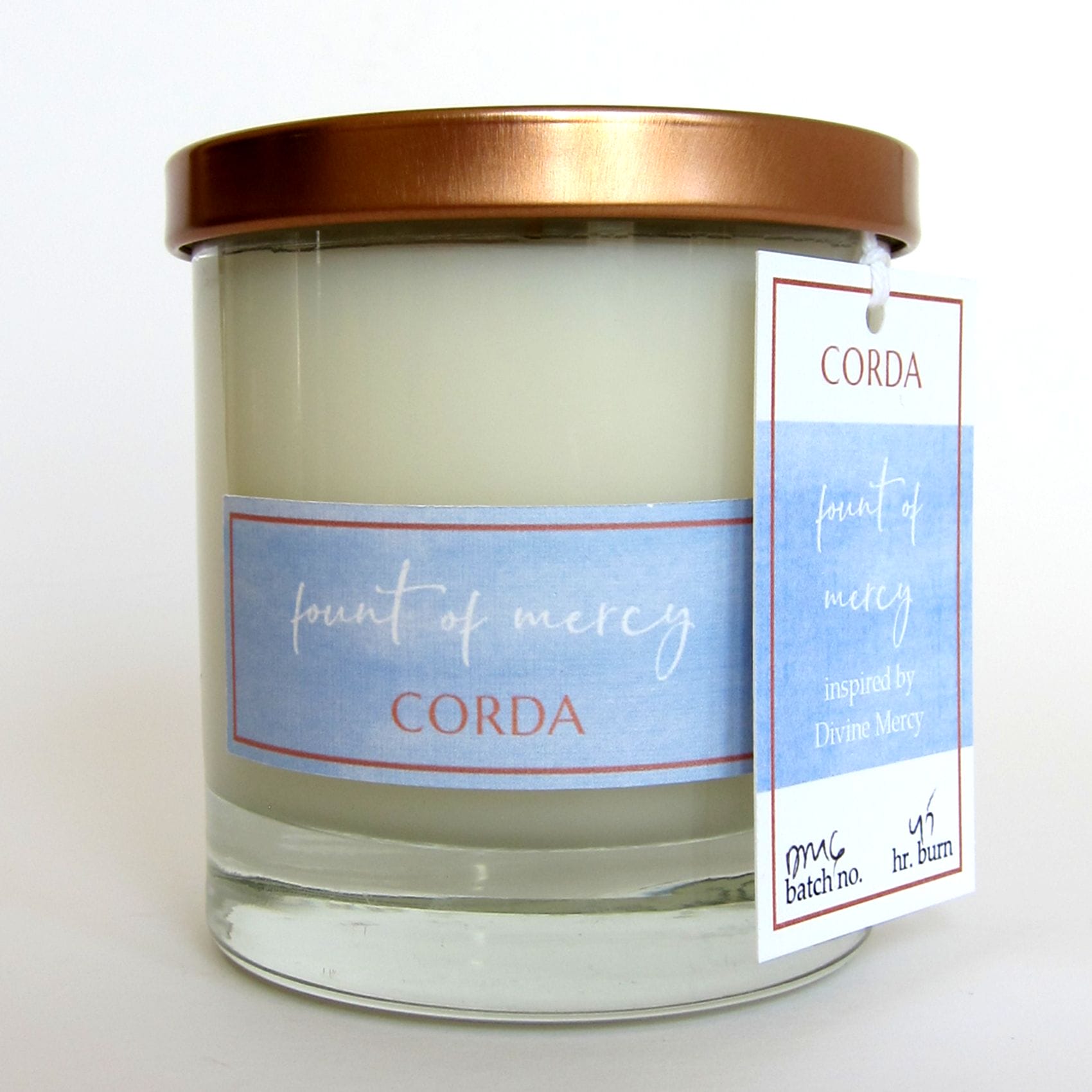 "Fount of Mercy" Corda Candle St. Paul Institute